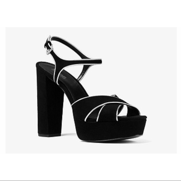 michael kors suede platform sandals